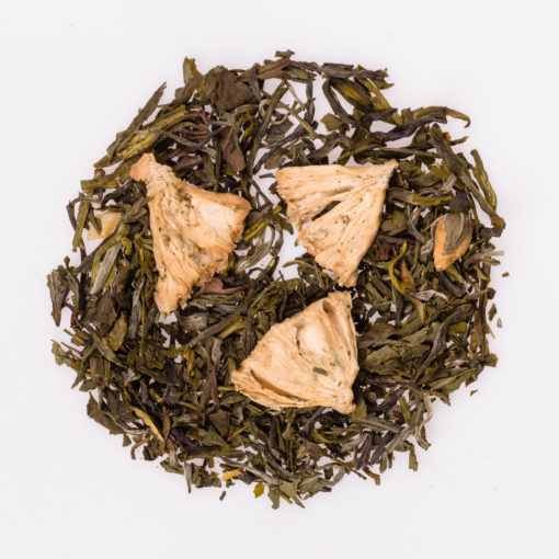 Herbata biała i zielona z gruszką fotografia