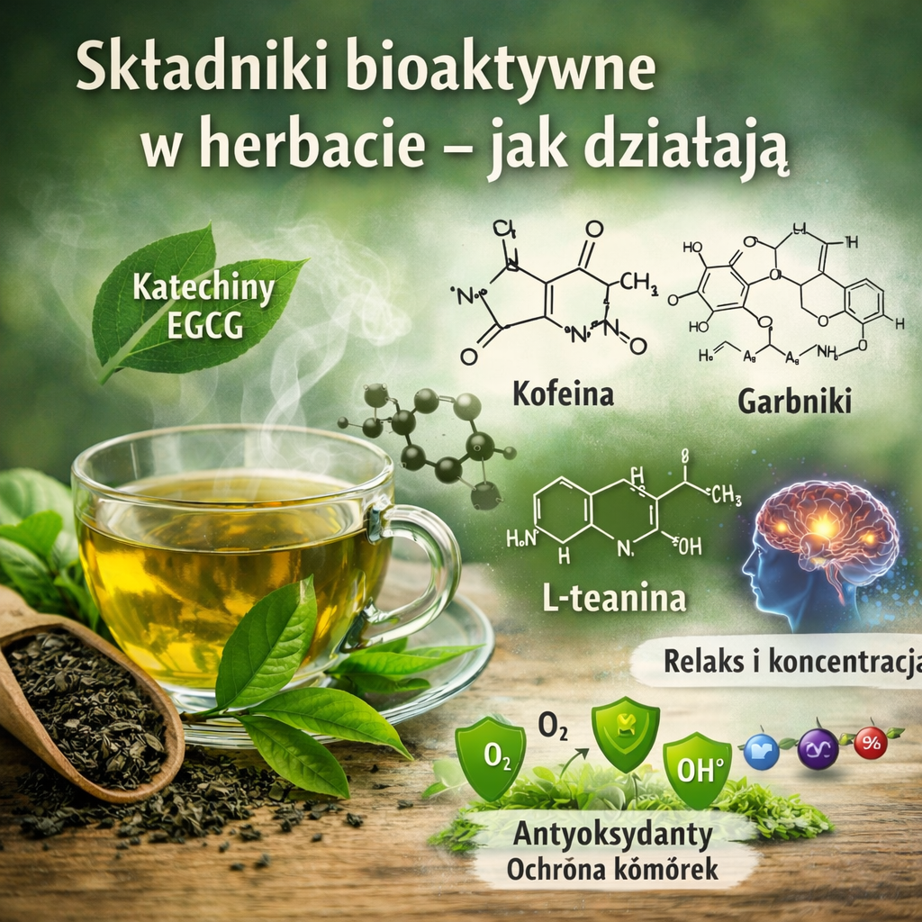 działanie składników aktywnych w herbacie